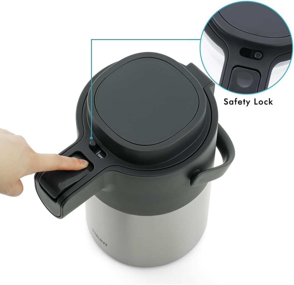 Tiken 74oz/2.2L Airpot Coffee Dispenser with Pump
