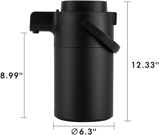 Tiken 102oz/3L Airpot Coffee Dispenser with Pump (Black)