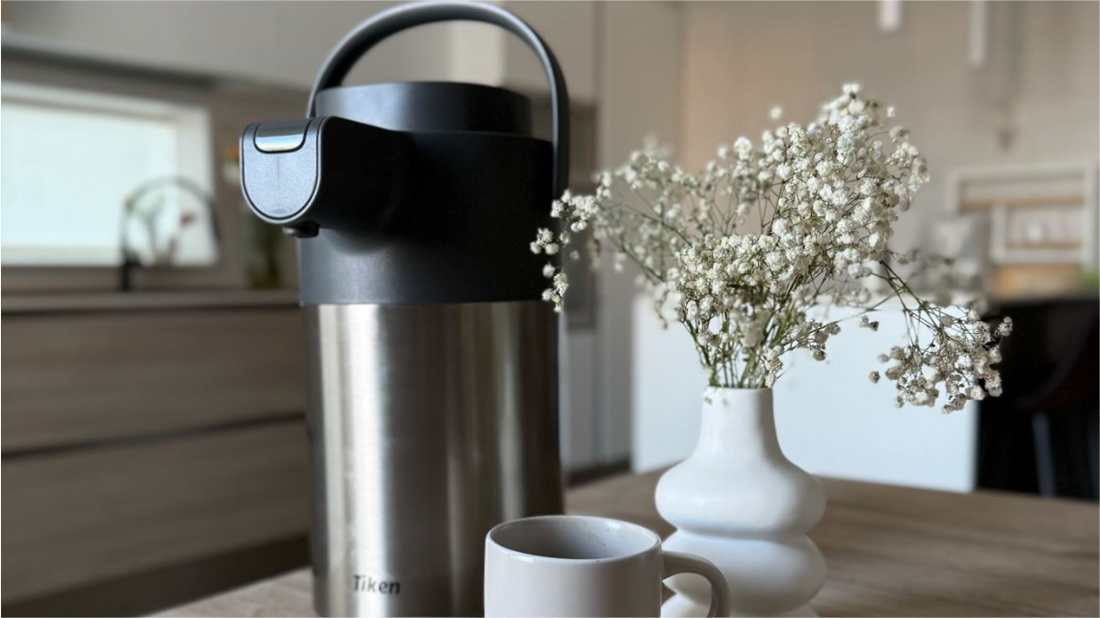 Meet Your New Coffee Sidekick: The Tiken Airpot Coffee Dispenser