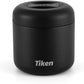 Tiken 16 fl oz / 480 mL Airtight Coffee Canister, Double-Wall Stainless Steel, Black