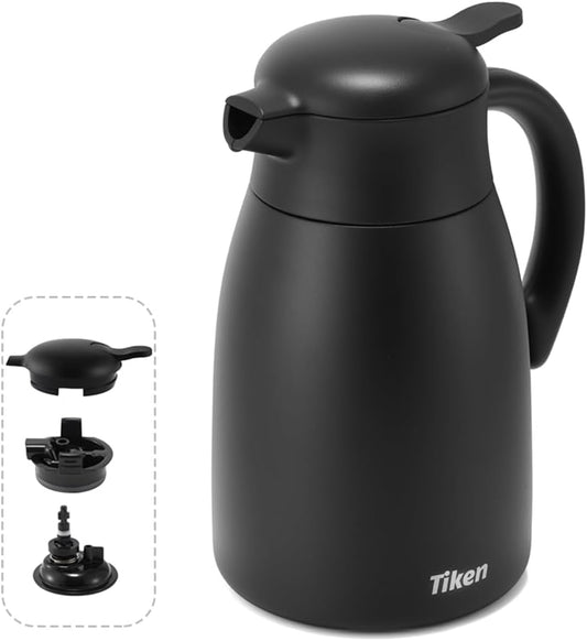 Tiken OpenClean Thermal Carafe – 2L / 68oz – Black