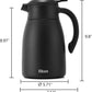 Tiken OpenClean Thermal Carafe – 2L / 68oz – Black