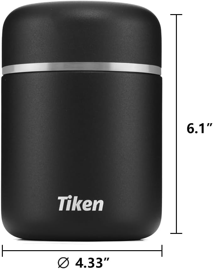 Tiken 22oz Stainless Steel Food Jar | Vacuum Insulated, Leakproof & Portable
