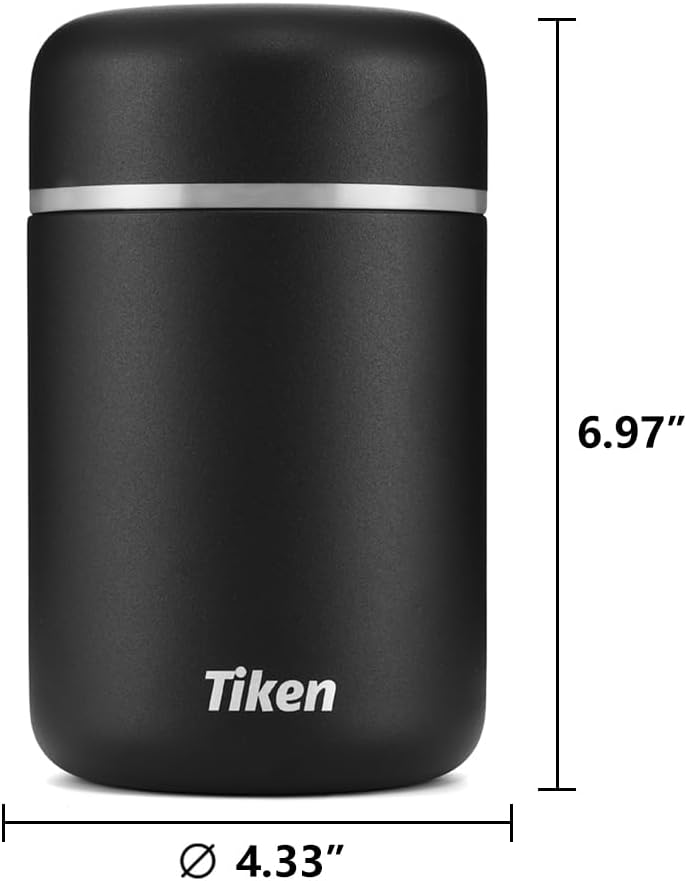 Tiken 28oz Stainless Steel Food Jar | Vacuum Insulated, Leakproof & Portable