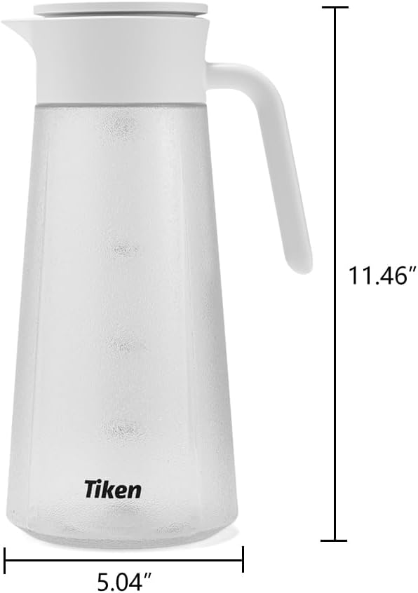 Tiken 2L Leakproof Tritan Pitcher (White)