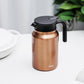 Tiken 51 Oz Thermal Coffee Carafe Double Wall Stainless Steel Insulated Coffee Server, 1.5Liter Beverage Pitcher (Copper)