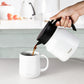 Tiken 27 Oz Thermal Coffee Server Stainless Steel Insulated Vacuum Coffee Carafes, 800ML Beverage Pitcher (White)