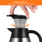 Tiken 68 Oz Thermal Coffee Carafe Stainless Steel Insulated Vacuum Coffee Pot 2 Liter (Silver)