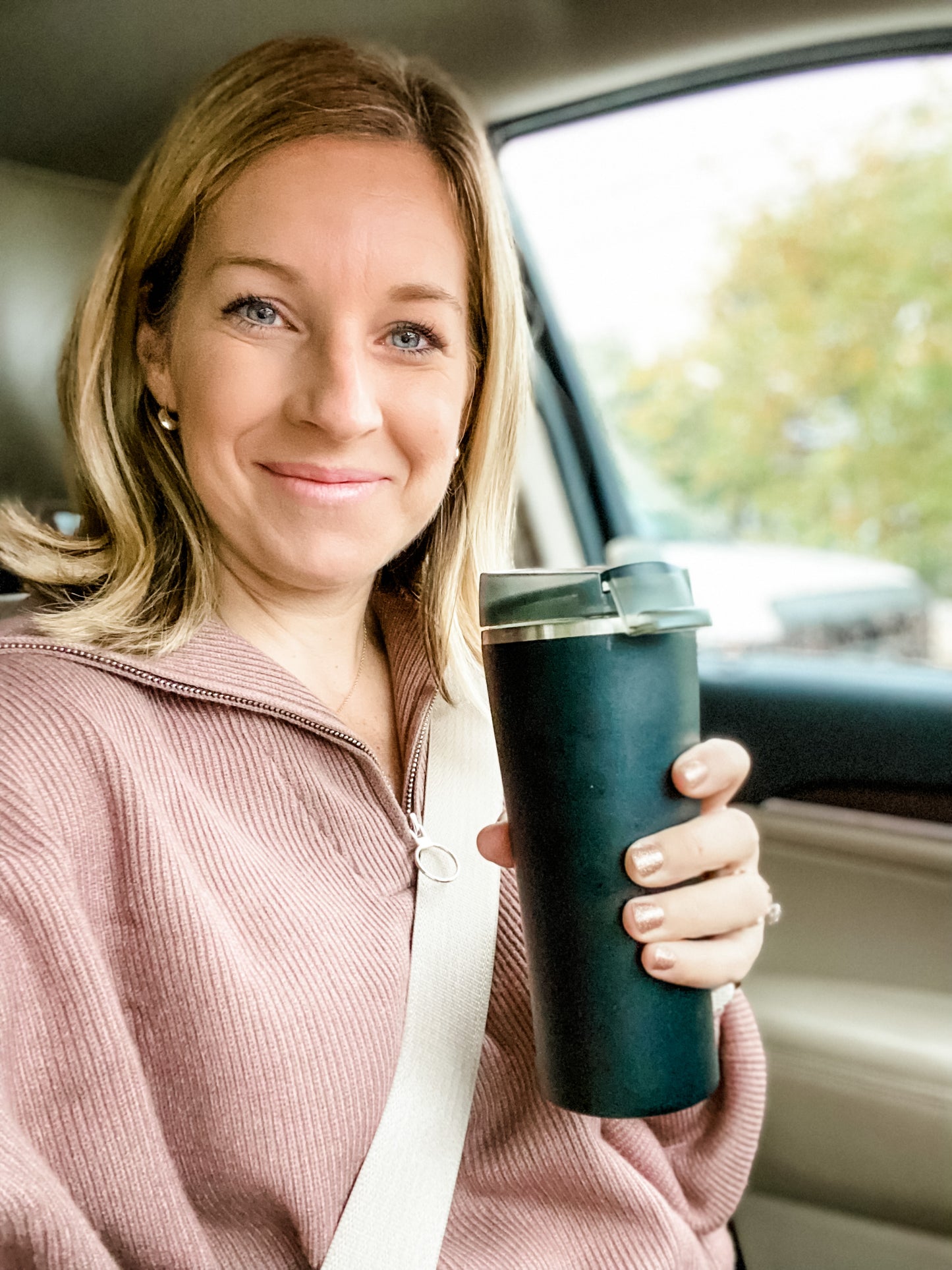 Tiken 16 Oz Insulated Tumbler, Stainless Steel Coffee Tumblers, Travel Coffee Mug 470ML – (Black)
